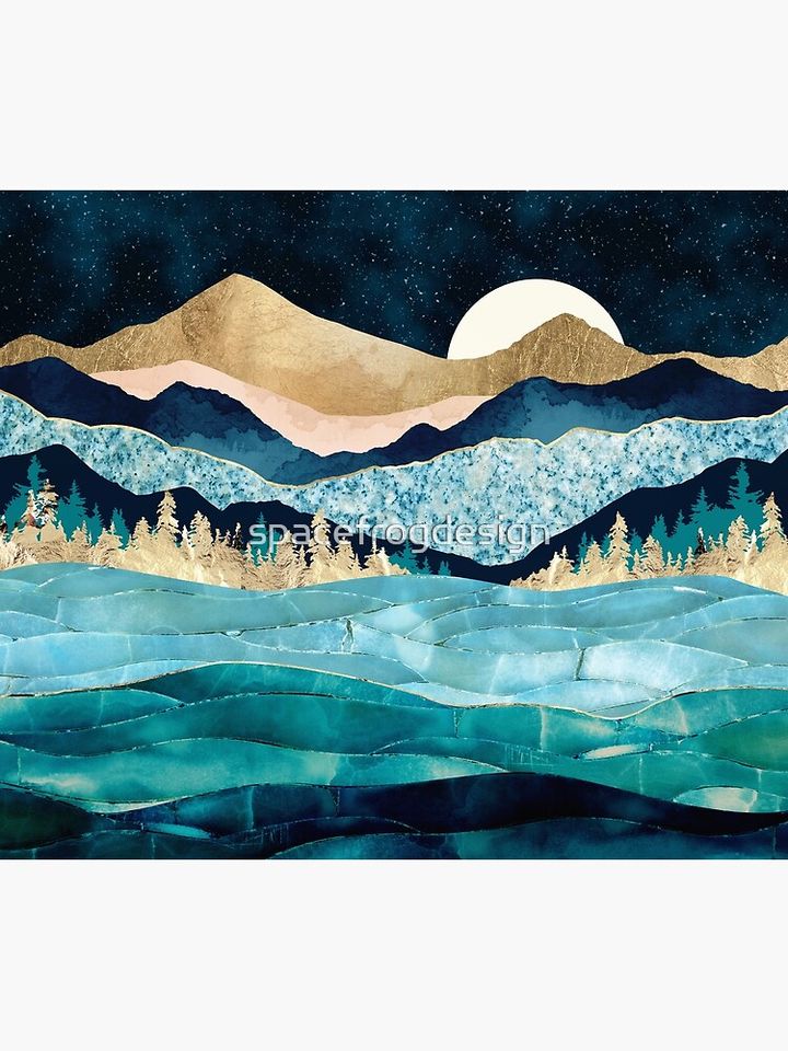 Midnight Ocean Tapestry