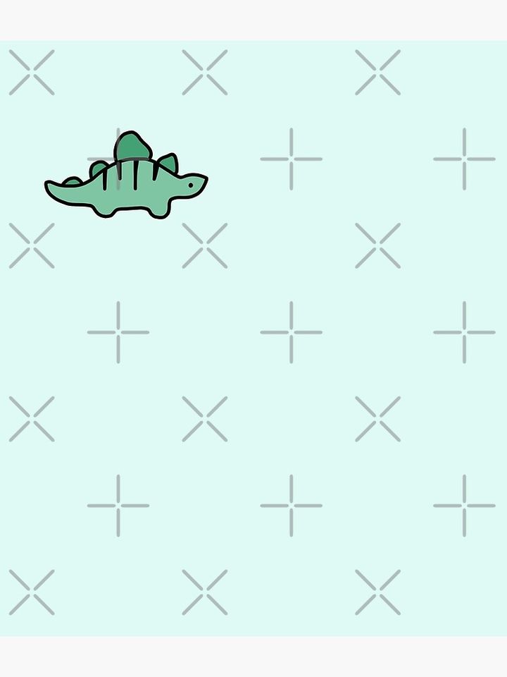 Little Turquoise Stegosaurus Dinosaur Cartoon Backpack