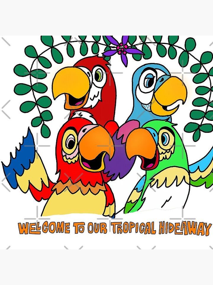 Enchanted Tiki Room birds quote Pillow