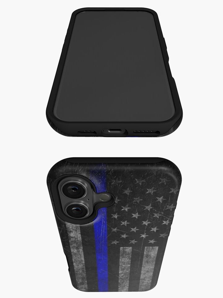 Thin Blue Line iPhone Case
