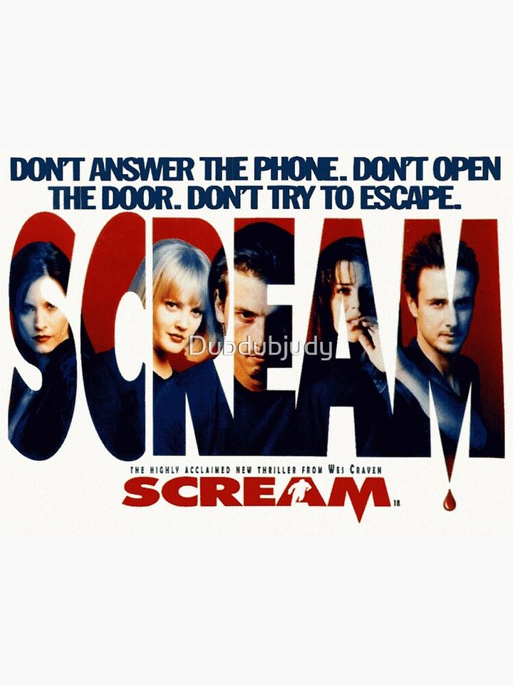 Scream 1 horror movie poster Premium Matte Vertical Poster