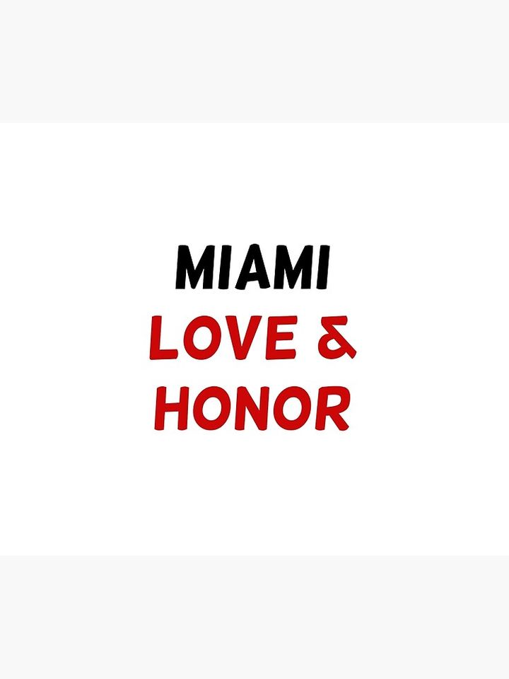 Miami University - Miami Oxford - Love & Honor Throw Blanket