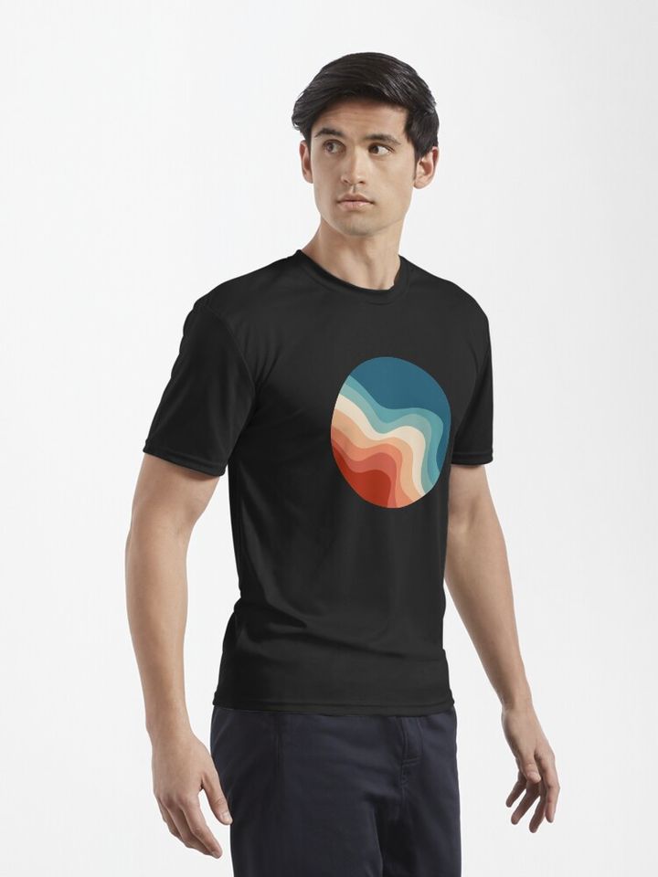 Retro Waves Active T-Shirt