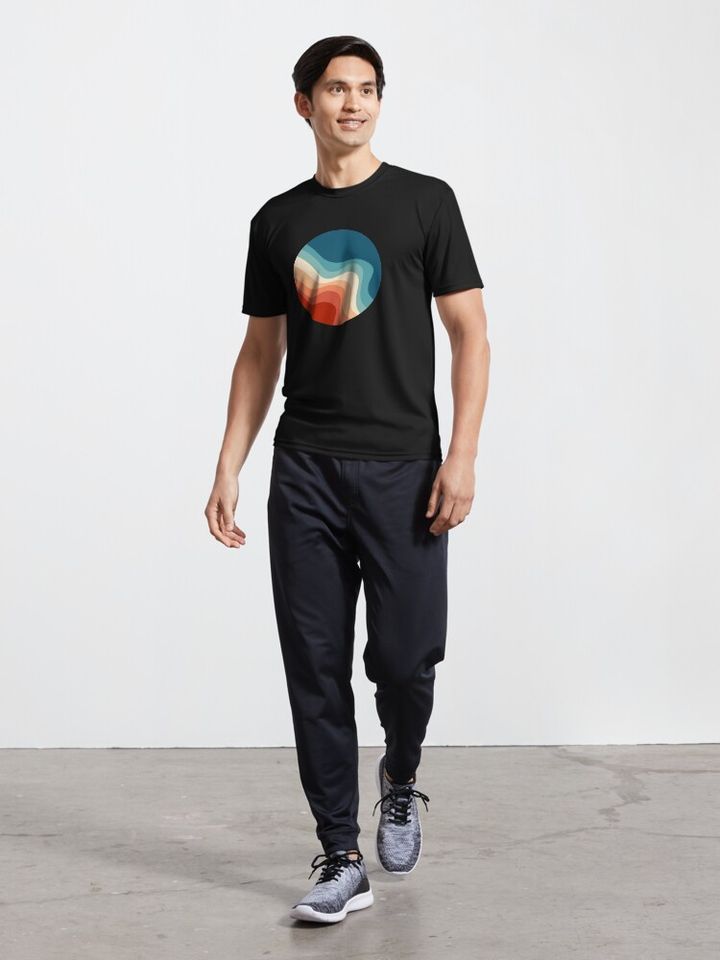 Retro Waves Active T-Shirt