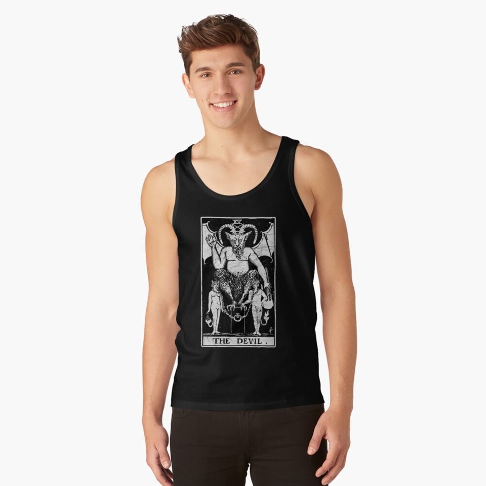 The Devil Tarot Card - Major Arcana - fortune telling - occult Tank Top