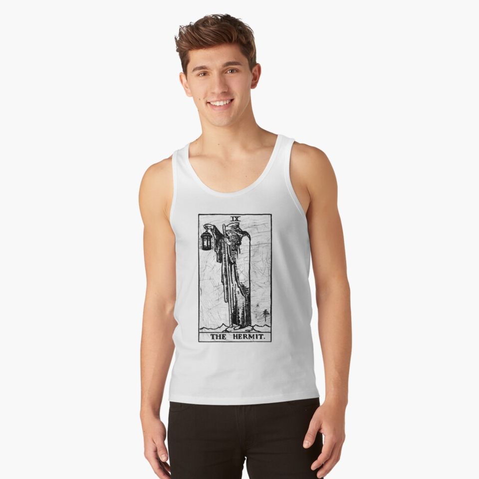 The Hermit Tarot Card - Major Arcana - fortune telling - occult Tank Top