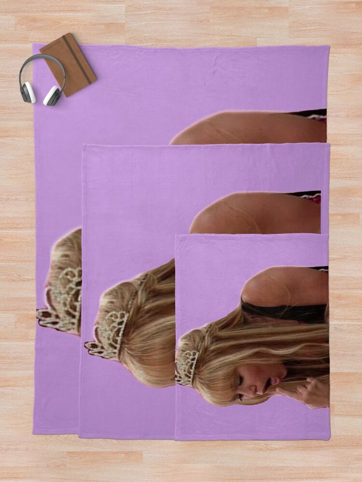 funny Hannah Montana sticker Throw Blanket
