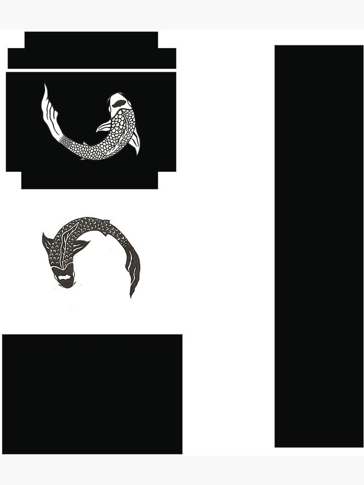 Yin and Yang Koi Fish Backpack