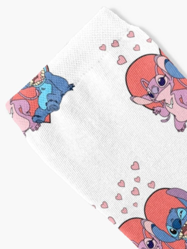 Stitch and Angel Socks