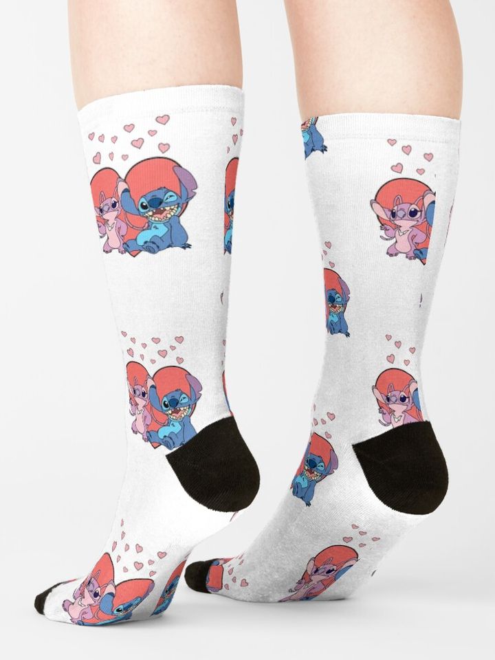 Stitch and Angel Socks
