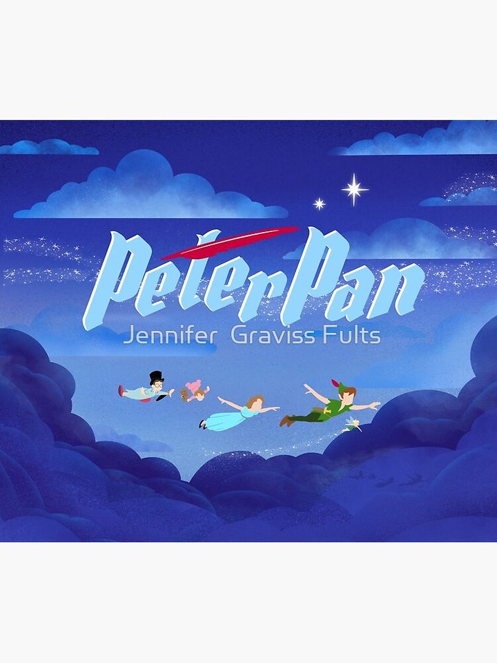 Peter Pan Disney Shower Curtain, Disney Bathroom Decor