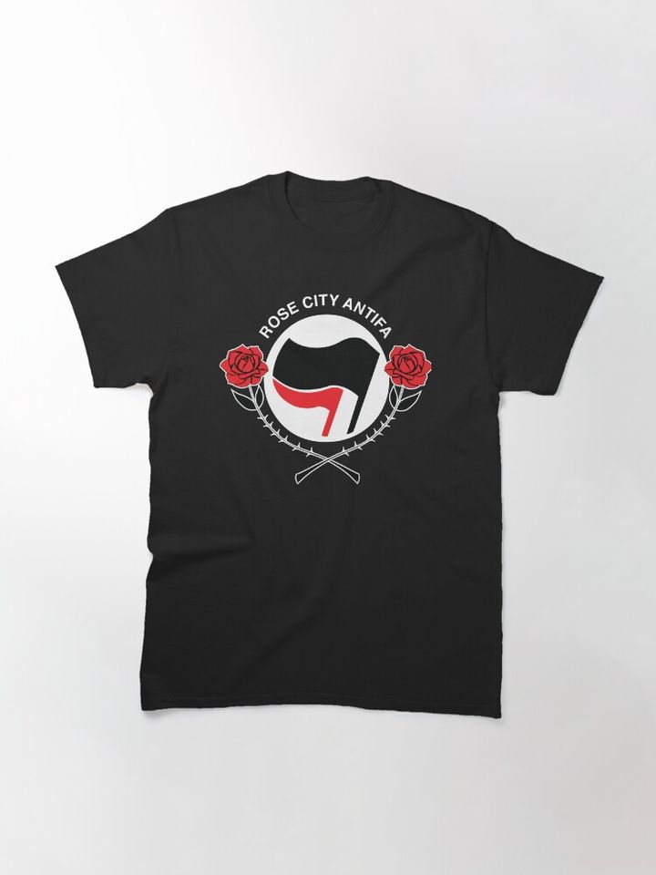 Bold Rose City Antifa Statement Classic T-Shirt
