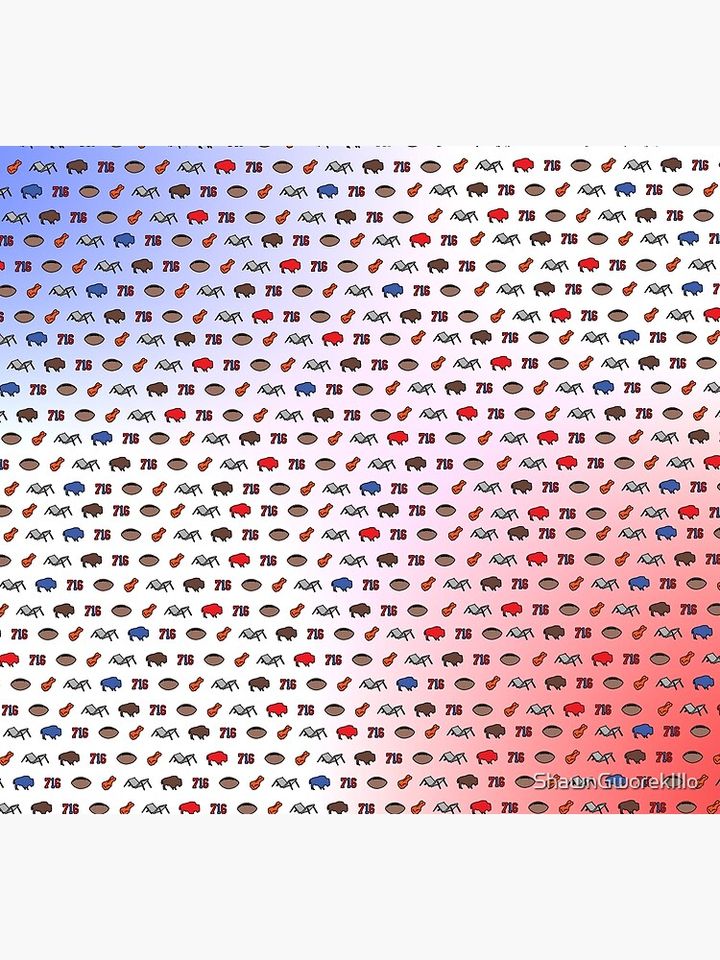 Buffalo Superfan Pattern Socks