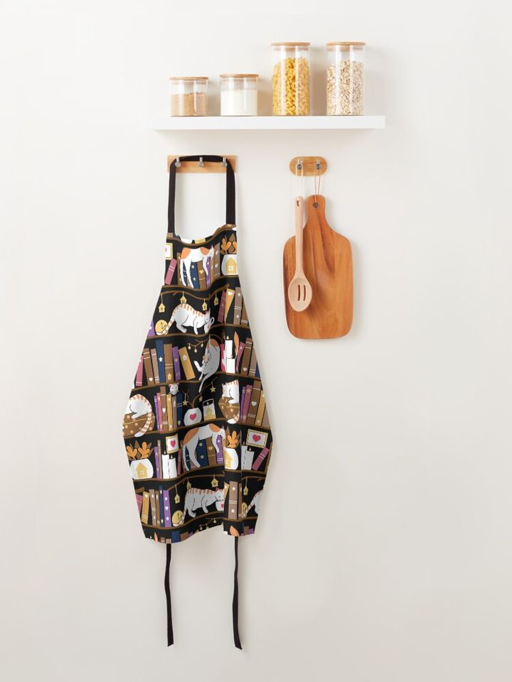 Library cats - caramel chocolate Apron