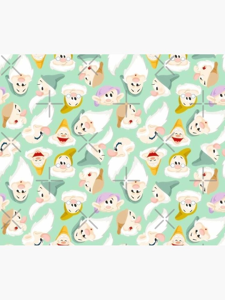 Cute Seven Dwarfs Pattern! Throw Blanket