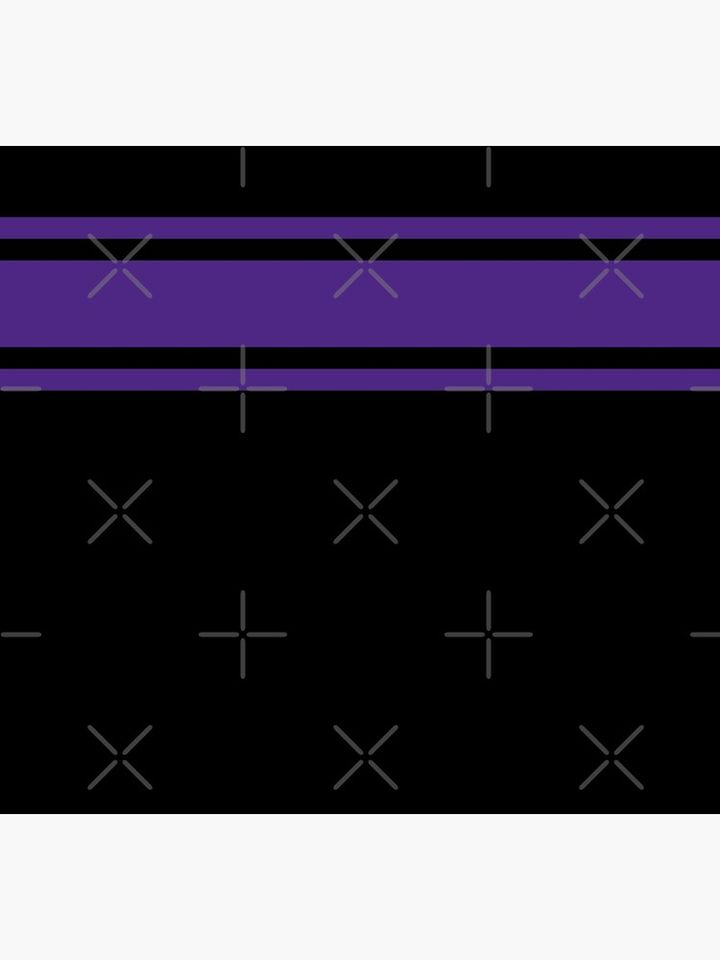 Black & Purple Power Stripe Socks