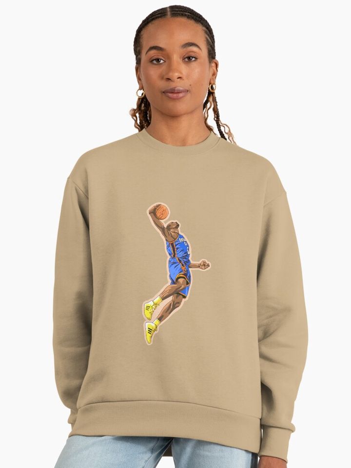 Serge Ibaka Artwork Premium Oversized Sweatshirt
