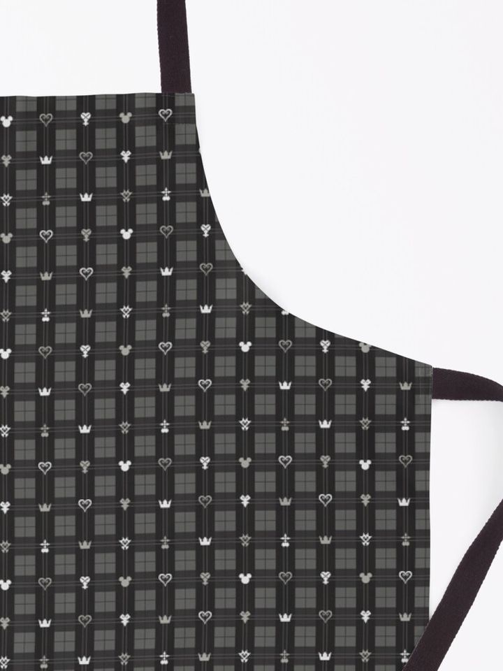 Kingdom Hearts III - Flannel Pattern (Black) Apron