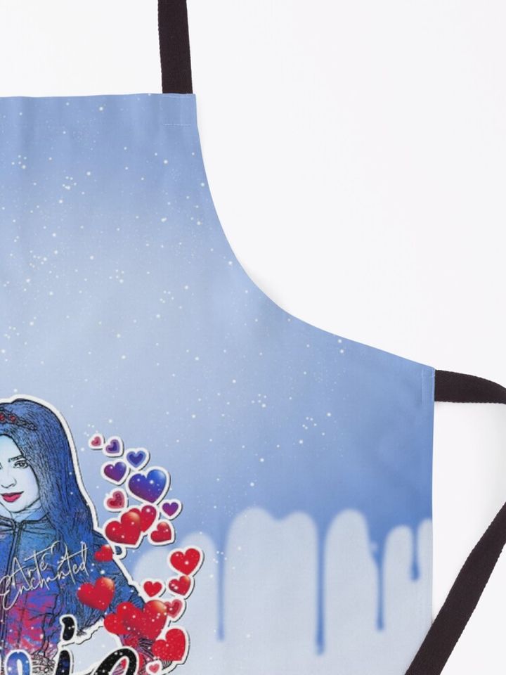 Evie Descendants (Evil Queen Pretty Blue Princess Red Heart) Sofia Carson Apron