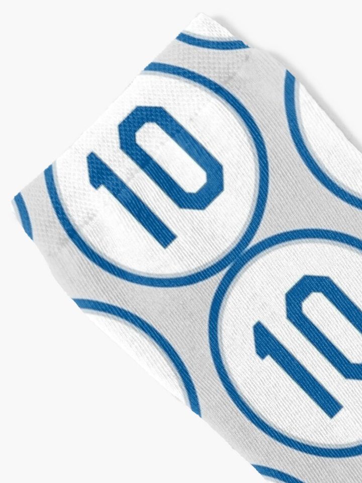 Justin Turner #10 Jersey Number Socks