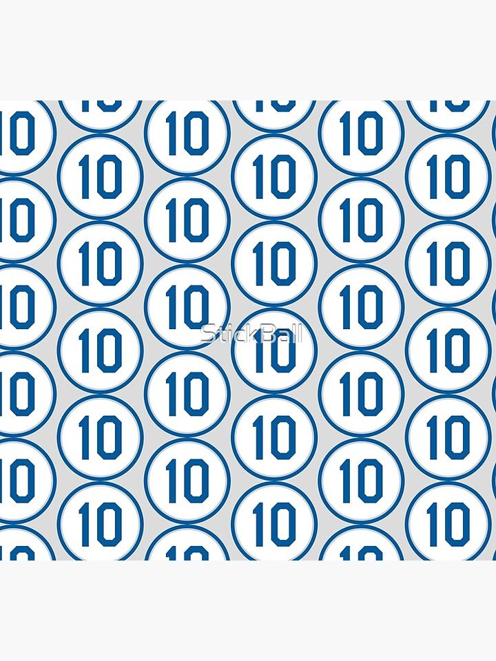 Justin Turner #10 Jersey Number Socks