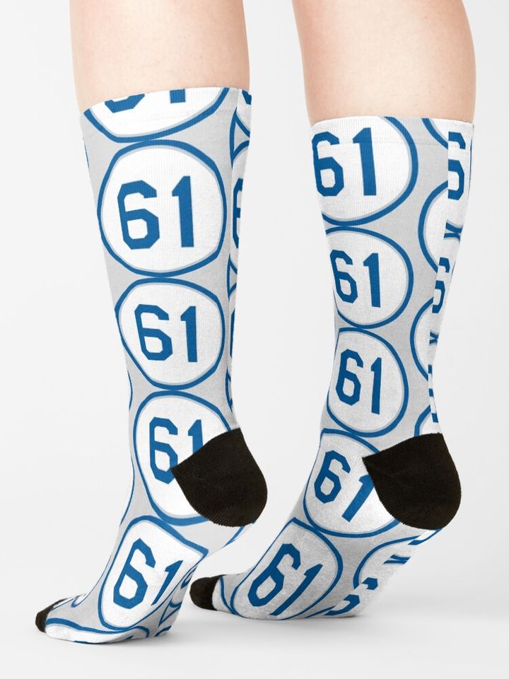 Chan Ho Park #61 Jersey Number Socks