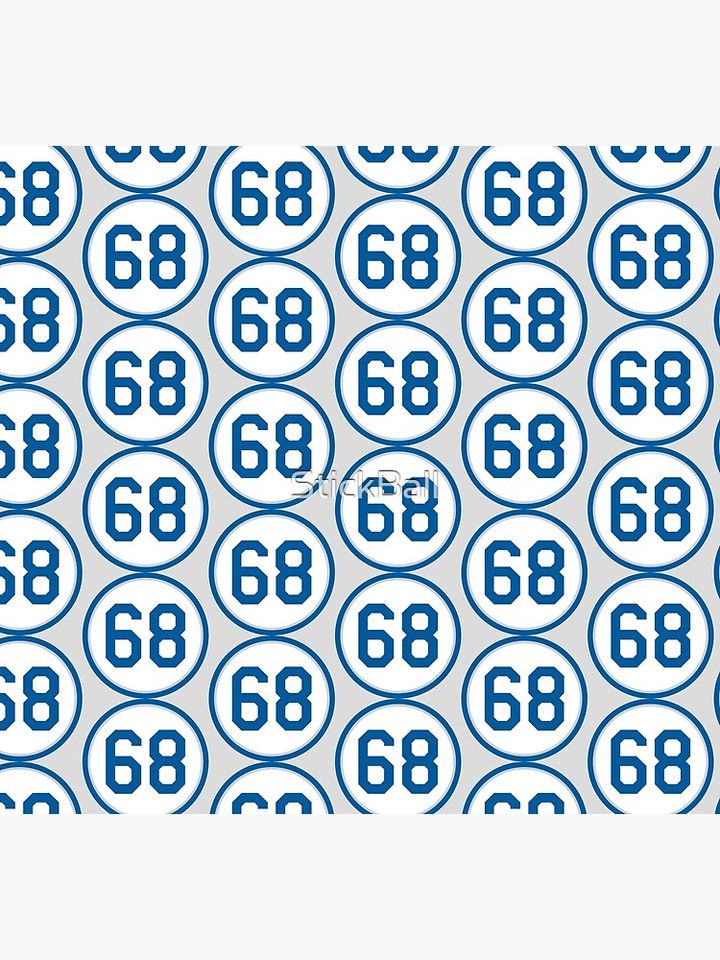 Ross Stripling #68 Jersey Number Socks