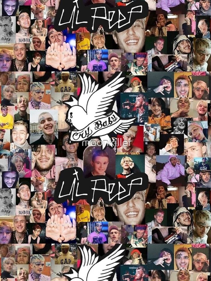 lil peep collage iPhone Case