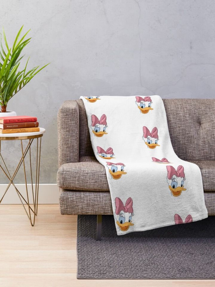daisy duck face  Throw Blanket