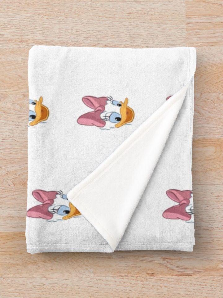 daisy duck face  Throw Blanket
