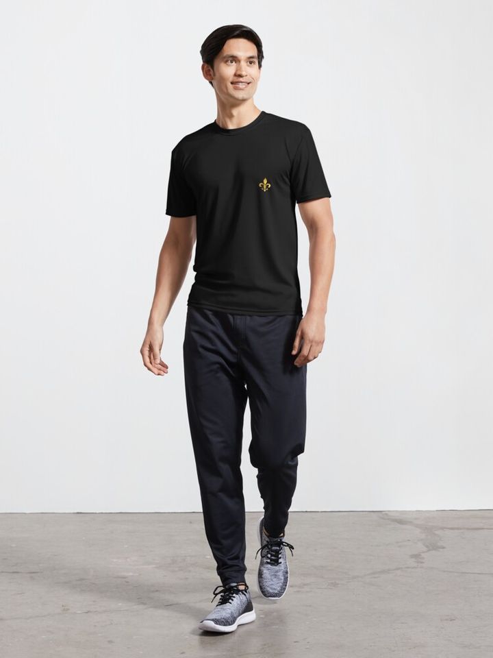 Royal Golden Fleur De Lis Active T-Shirt