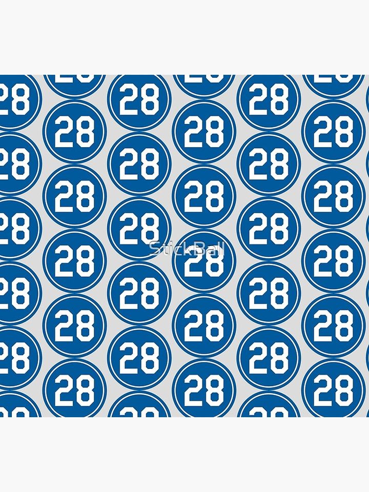 Pedro Guerrero #28 Jersey Number Socks