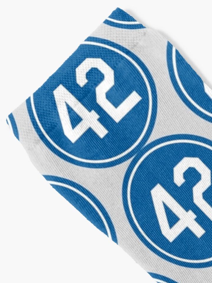 Jackie Robinson #42 Jersey Number Socks