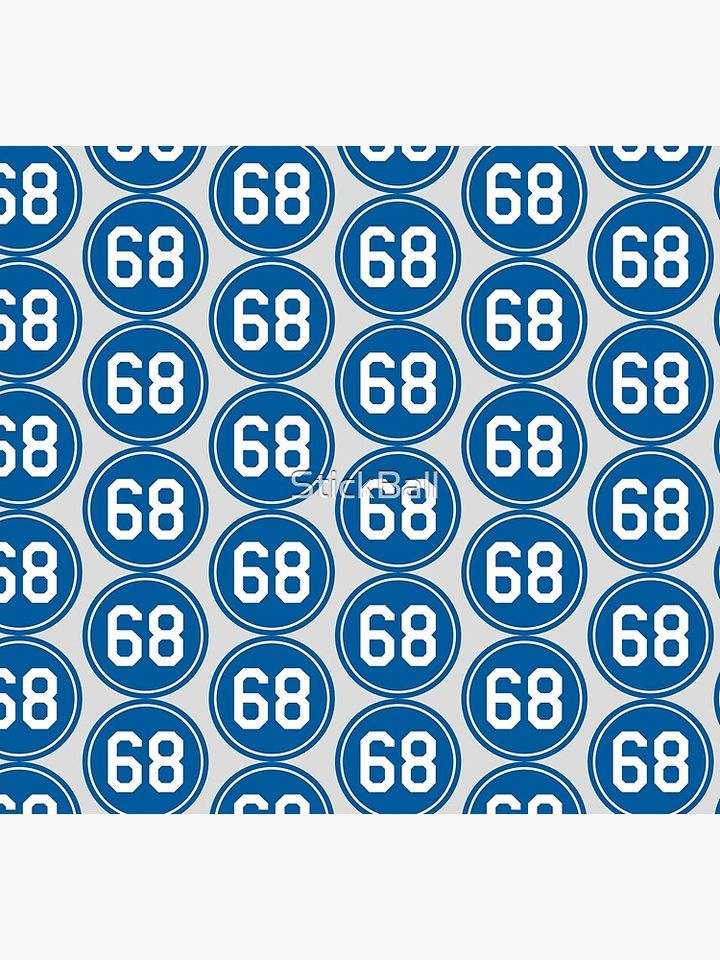 Ross Stripling #68 Jersey Number Socks