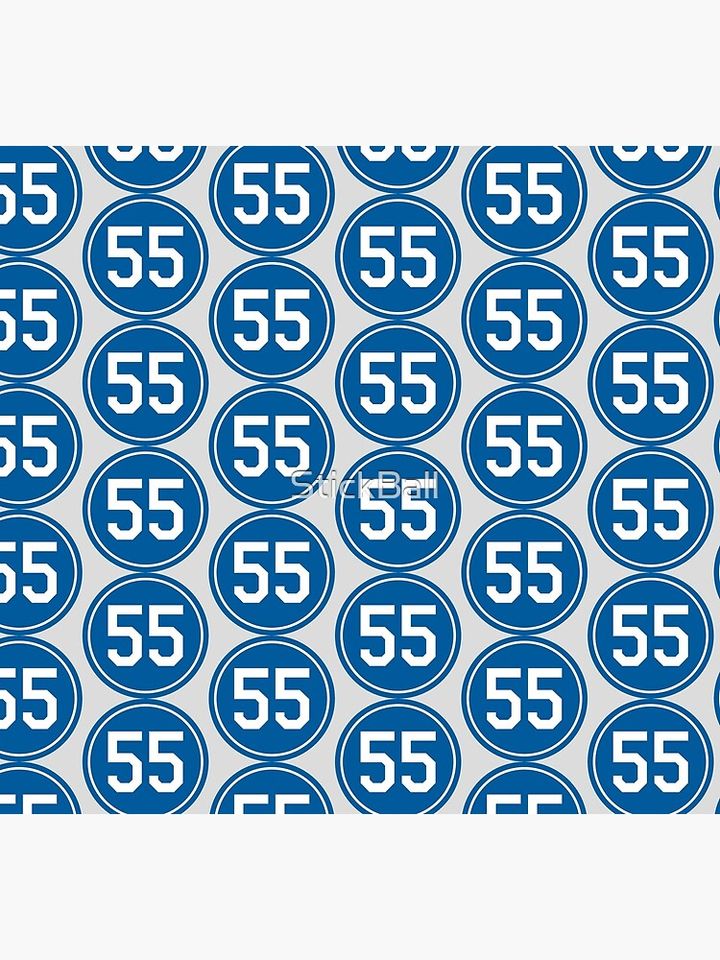 Orel Hershiser #55 Jersey Number Socks
