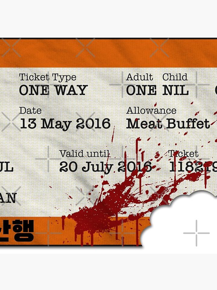 Train to Busan Ticket Pillow