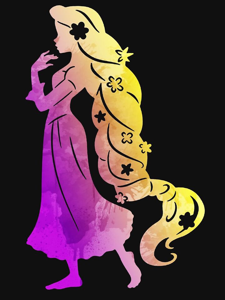 Princess Inspired Silhouette Racerback Tank Top