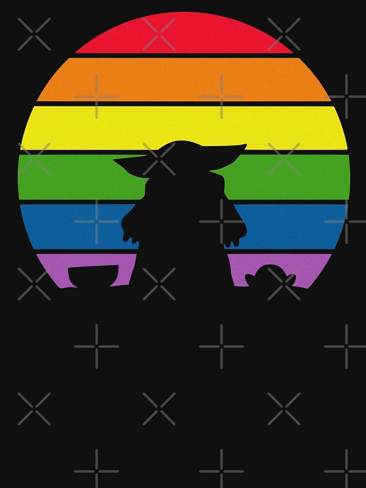 Alien With Frog Rainbow Pride Racerback Tank Top