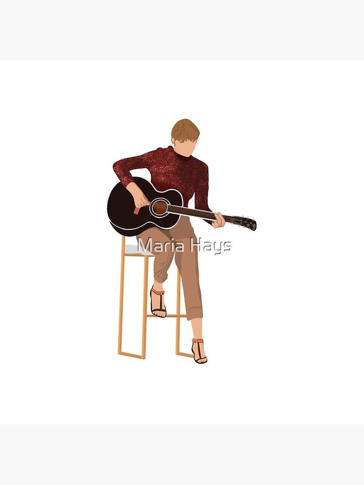 Taylor Playing Guitar Coasters