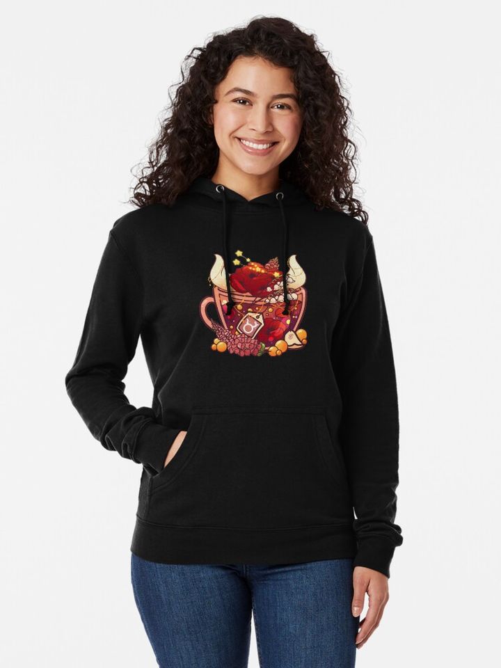 Taurus Zodiac Teacup Lightweight Hoodie