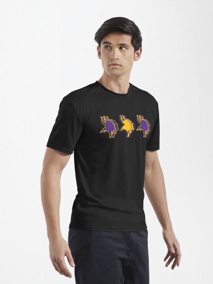 Minnesota Vikings Pattern, White Background Active T-Shirt