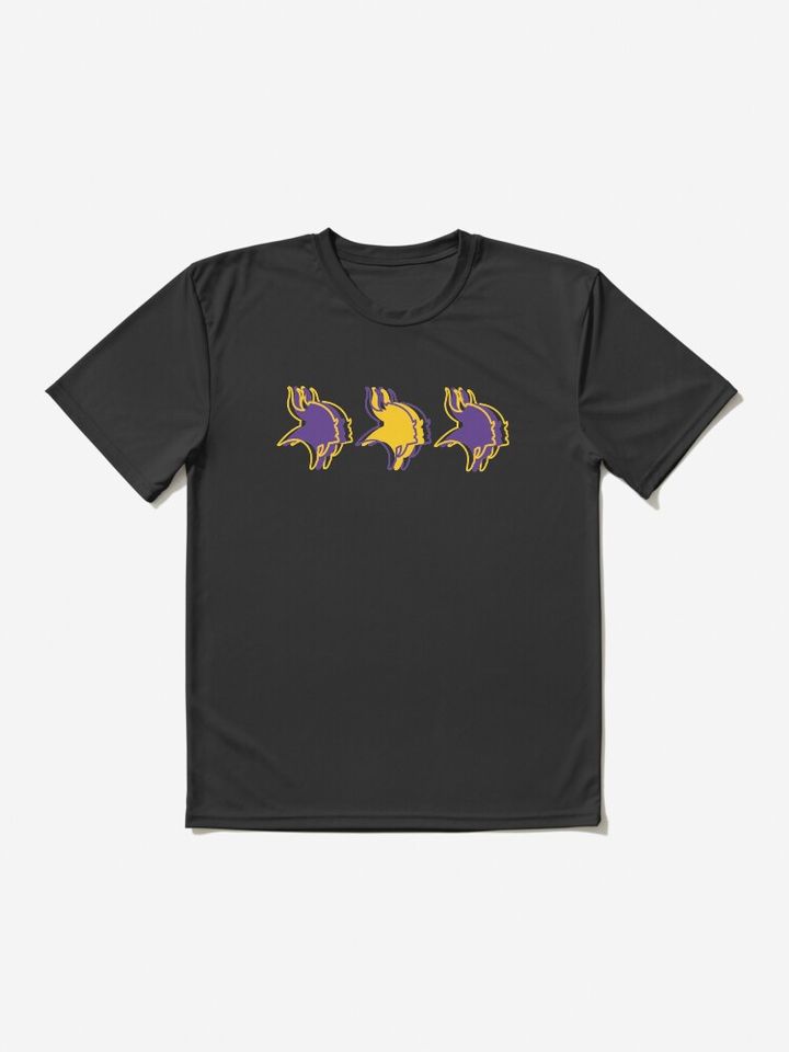 Minnesota Vikings Pattern, White Background Active T-Shirt