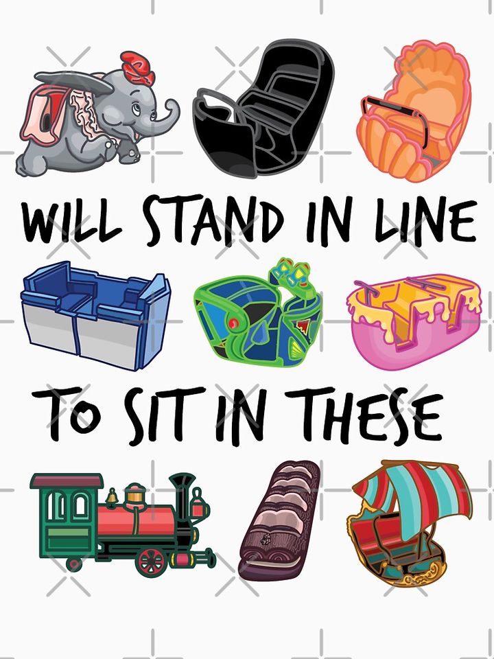 Ride Vehicles (with Caption) Classic T-Shirt