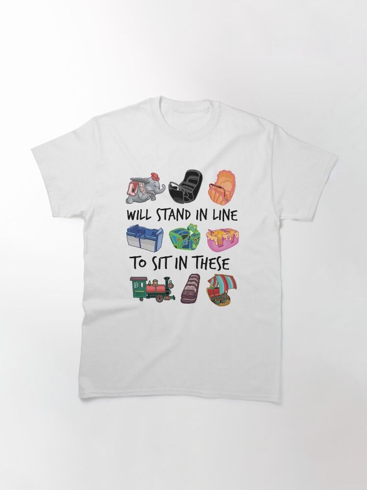 Ride Vehicles (with Caption) Classic T-Shirt