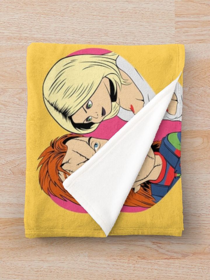 Chucky and Tiffany Throw Blanket
