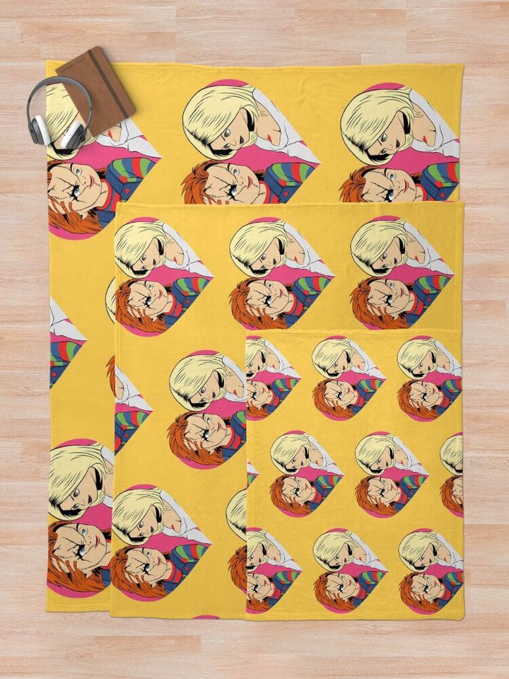 Chucky and Tiffany Throw Blanket