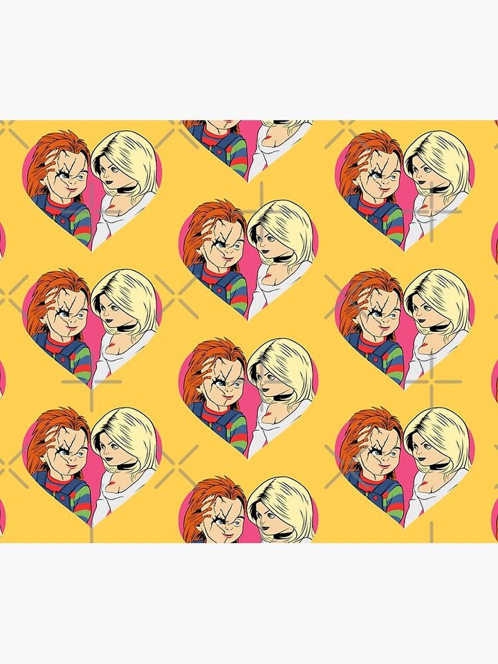 Chucky and Tiffany Throw Blanket