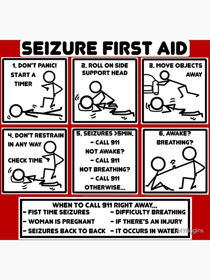 Seizure First Aid Premium Matte Vertical Poster