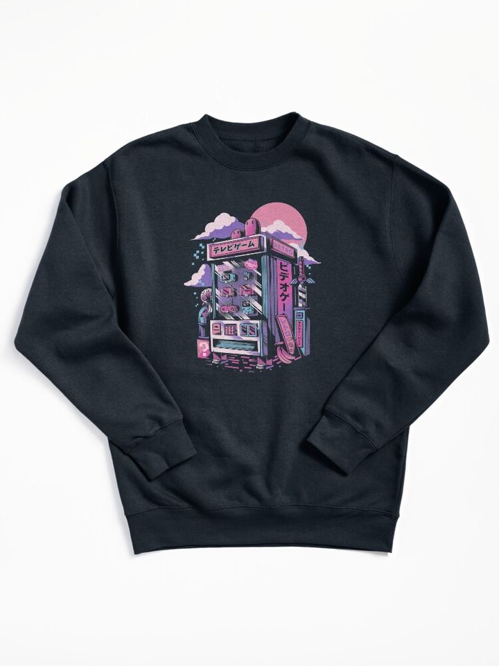 Retro gaming machine Pullover Sweatshirt