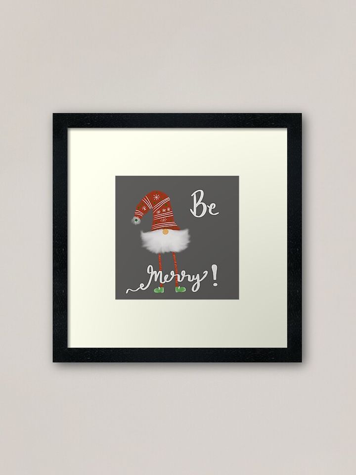 Christmas Elf Framed Art Print